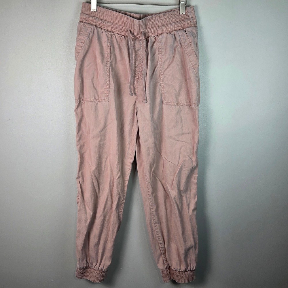 A New Day Jogger Pants Women Medium Pink Excellent Drawstring Casual Trousers